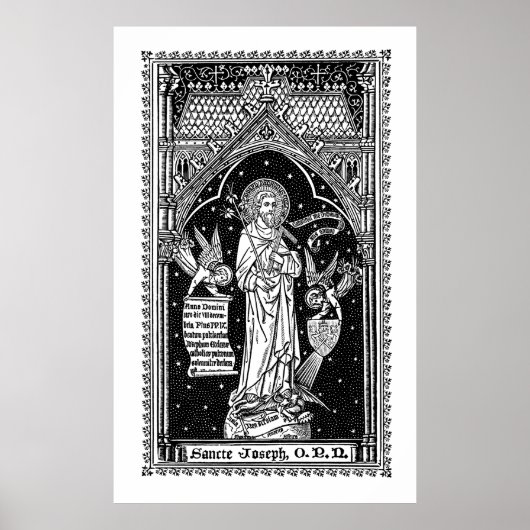 Sint-Jozef, strijder van de kerk (DT 01) Poster (Voorkant)