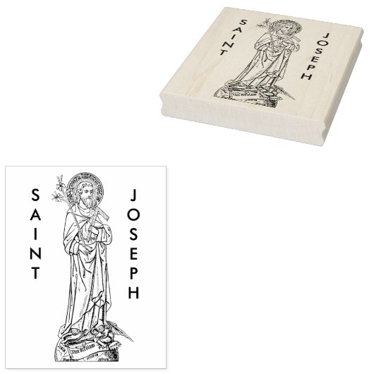Sint-Jozef, strijder van de kerk (DT 01) Rubberstempel (Gestempeld)