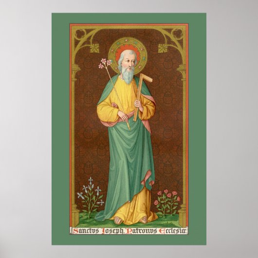 Sint-Jozef, strijder van de kerk (SAU 35) Poster (Voorkant)
