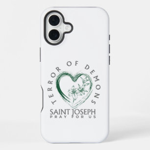 Sint-Jozef, terreur van demonen iPhone 16 Plus Hoesje