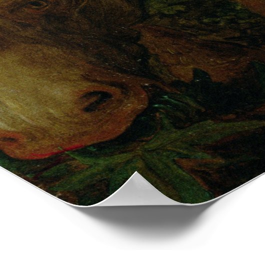 Sint-Jozef uit 'Rest on the Flight into Egypt' Poster (Hoek)