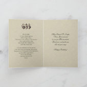 Sint Jozef Vader Papa Verjaardag Bloem Gebed Kaart (Binnen)