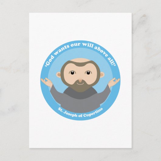 Sint-Jozef van Cupertino Briefkaart (Voorkant)