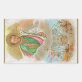 Sint-Jozef van de Kaart "Pilgrimage" (B 01) Rechthoekige Sticker (Voorkant)