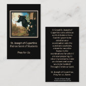 Sint-Jozef van de Katholieke Kaart van Cupertino Visitekaartje (Voorkant / Achterkant)