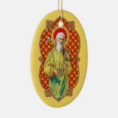 Sint-Jozef van een Kaart voor de Handel (TC 01) Keramisch Ornament (Rechts)