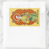 Sint-Jozef van een Kaart voor de Handel (TC 01) Rechthoekige Sticker (Tas)