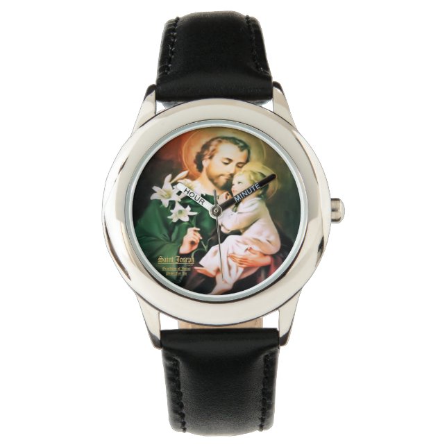 Sint Jozef, voogd van Jezus Horloge (Voorkant)