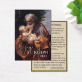 Sint-Jozefjezus, katholieke beschermingspsybeyer Visitekaartje (Bureau)