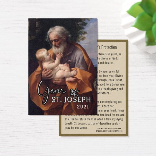 Sint-Jozefjezus, katholieke beschermingspsybeyer Visitekaartje (Bureau)