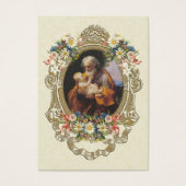 Sint-Jozefjezus, katholieke beschermingspsybeyer Visitekaartje (Voorkant)