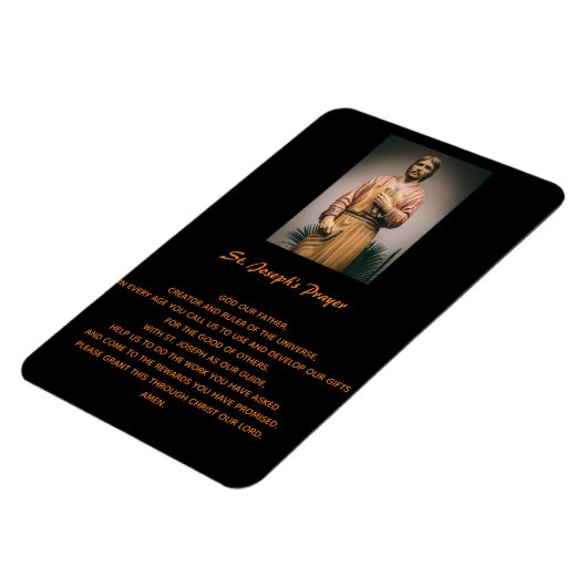 Sint-Jozefs Geest van het Werk Gebed Magneet (Linkerzijde)