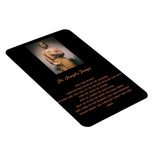 Sint-Jozefs Geest van het Werk Gebed Magneet (Rechterzijde)