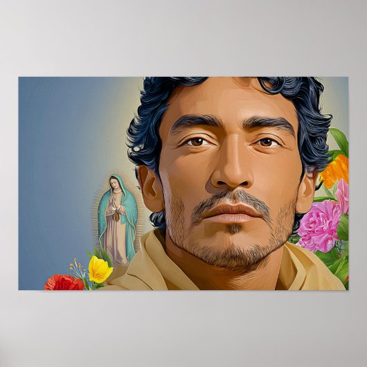 Sint Juan Diego Boodschapper van de Rozen Poster (Voorkant)
