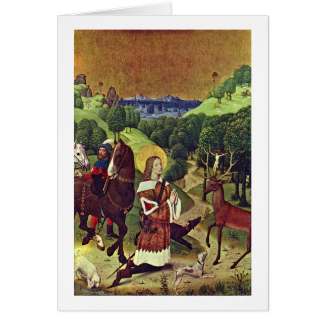 sint - jubertus , meester van het leven van Marie  (Voorkant)