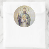 Sint-Judas de apostelneef van Jezus Ronde Sticker (Tas)