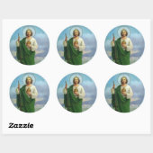 Sint-Judas de apostelneef van Jezus Ronde Sticker (Vel)