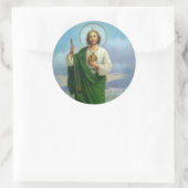 Sint-Judas de apostelneef van Jezus Ronde Sticker (Tas)