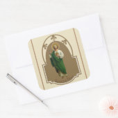Sint-Judas de apostelneef van Jezus Vierkante Sticker (Envelop)