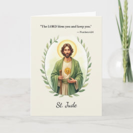 Sint Judas Gods vrede met Schrift Kaart
