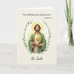 Sint Judas Gods vrede met Schriftuur Kaart