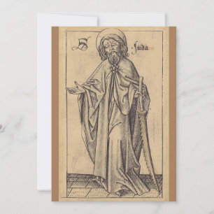 Sint Judas Taddeüs de apostel en broer van Jezus Bedankkaart