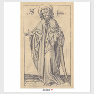 Sint Judas Taddeüs de apostel en broer van Jezus Sticker