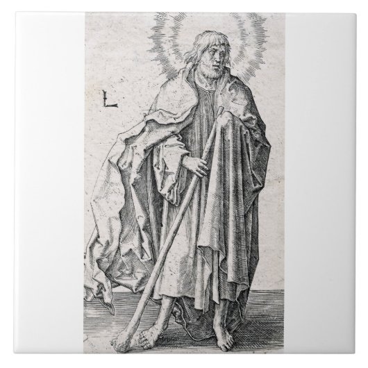 Sint Judas Taddeüs de apostel Tegeltje (Voorkant)