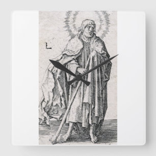 Sint Judas Taddeüs de apostel Vierkante Klok