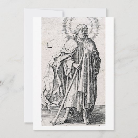 Sint Judas Thaddaeus de apostel Feestdagenkaart (Voorkant)