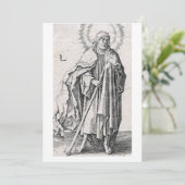 Sint Judas Thaddaeus de apostel Feestdagenkaart (Staand voorkant)