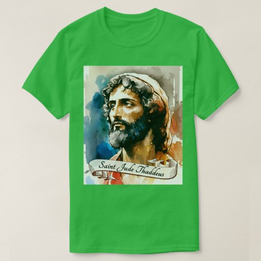 Sint-Judas Thaddeus Katholieke Kerk Heiligen Relig T-shirt (Design voorkant)
