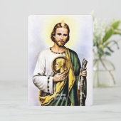 Sint-Judegebed Feestdagenkaart (Staand voorkant)