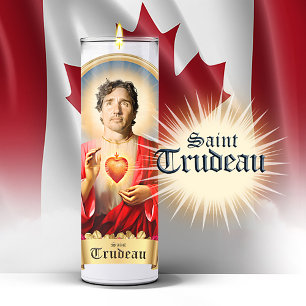 Sint Justin Trudeau Gebedskaars Sticker