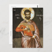 Sint-Justinus Martelaar Orthodox Christelijk icoon Briefkaart (Voorkant / Achterkant)