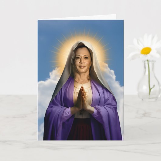 Sint Kamala Harris Gebedsdevotie Kaart (Kleine Plant)