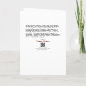 Sint-Karel van Assisi en Nuns (SAU 027) Kaart (Achterkant)