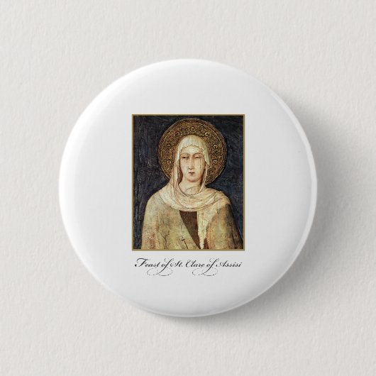 Sint-Karel van Assisi Feast Day Blessings Ronde Button 5,7 Cm (Voorkant)