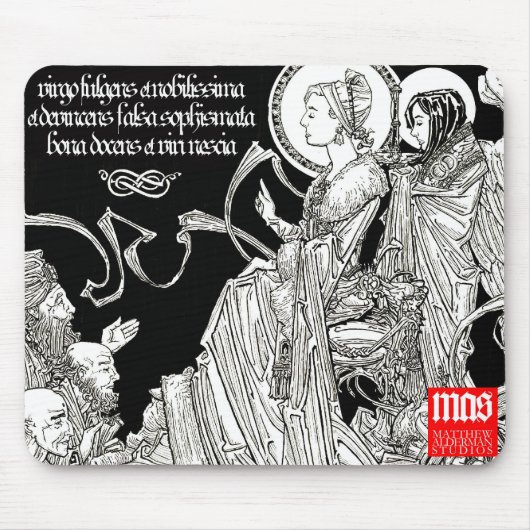Sint-Katherine van Alexandrië Mousepad Muismat (Voorkant)