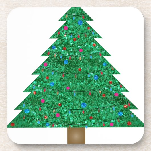 sint - kerstboom drankjes onderzetter (Voorkant)