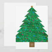 sint - kerstboom feestdagenkaart (Voorkant / Achterkant)