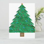 sint - kerstboom feestdagenkaart (Staand voorkant)