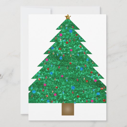 sint - kerstboom feestdagenkaart (Voorkant)
