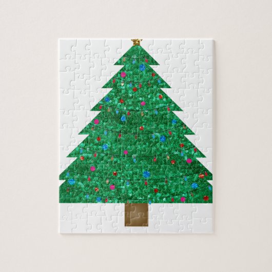 sint - kerstboom legpuzzel (Verticaal)