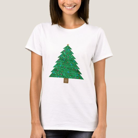 sint - kerstboom t-shirt (Voorkant)