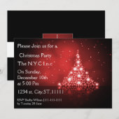 Sint-kerstboom Uitnodiging (Voorkant / Achterkant)