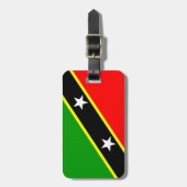Sint Kitts en Nevis Bagagelabel (Voorkant verticaal)