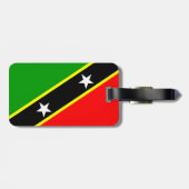 Sint Kitts en Nevis Bagagelabel (Achterkant horizontaal)