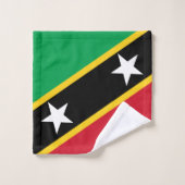 Sint Kitts en Nevis Vlag Independence Caribbean Bad Handdoek (Wasdoekje)