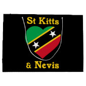 Sint Kitts en Nevis Vlag Independence Caribbean Groot Cadeauzakje (Achterkant)